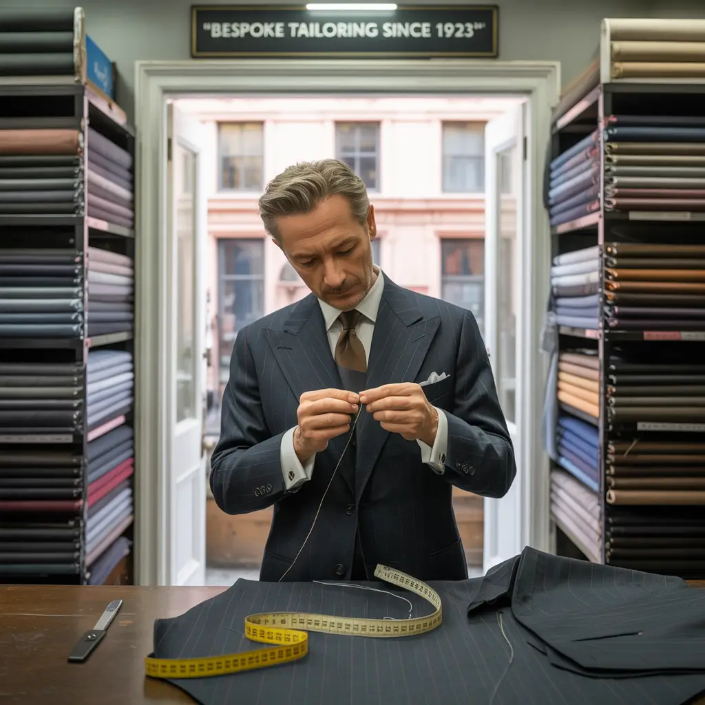 Founder of Elysian Threads in the workshop